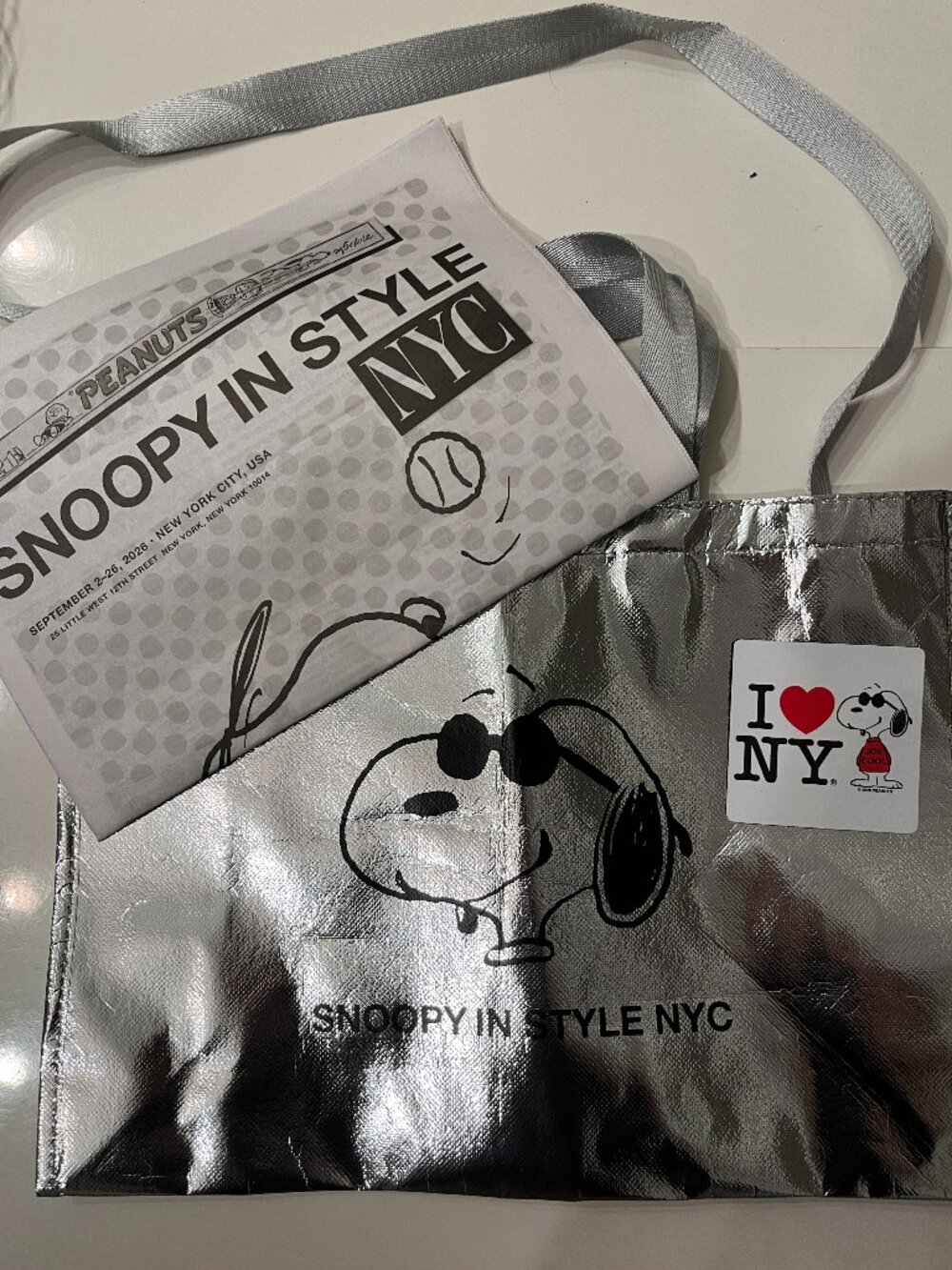 Snoopy in Style NYC Limited Edition Magnet, Tote & Collectible Bundle